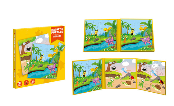 Dobra cena. Zabawki edukacyjne Magnetyczne Puzzle Książka Inszekty Tematyka dla dzieci w wieku od 3 lat w Internecie