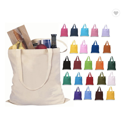 Dobra cena. Ekologiczny płótno bawełniana Tkanina Gusset Tote Bag 570gm Do zakupów w Internecie