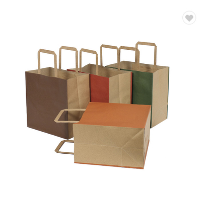 Dobra cena. CMYK Twarde kolory Po prostu Kraft papierowe torebki podarunkowe Eco przyjazne torebki papierowe 190gm w Internecie