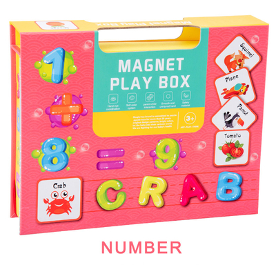 Przedszkolne rozpoznawanie numerów Magnetyczna układanka Puzzle Książka dla 3-latków Dzieci