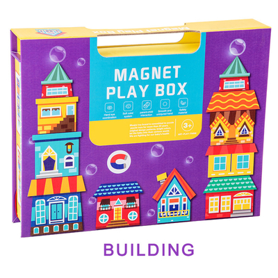 Przedszkolne Magnetyczne Puzzle Puzzle Magnet Play Box Budownicze bloki