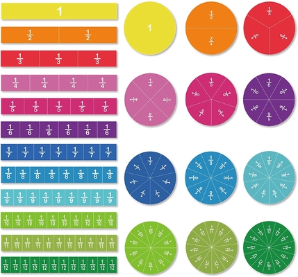 Magnetyczne płytki, zestaw cząstek okręgowych 156 sztuk, 12 kolorów, liczenie i zabawki matematyczne