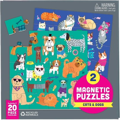 Koty Psy Magnetyczna Puzzle 6,5 x 6,5 